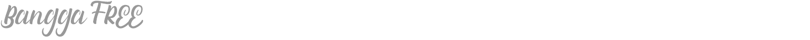 Bangga font preview